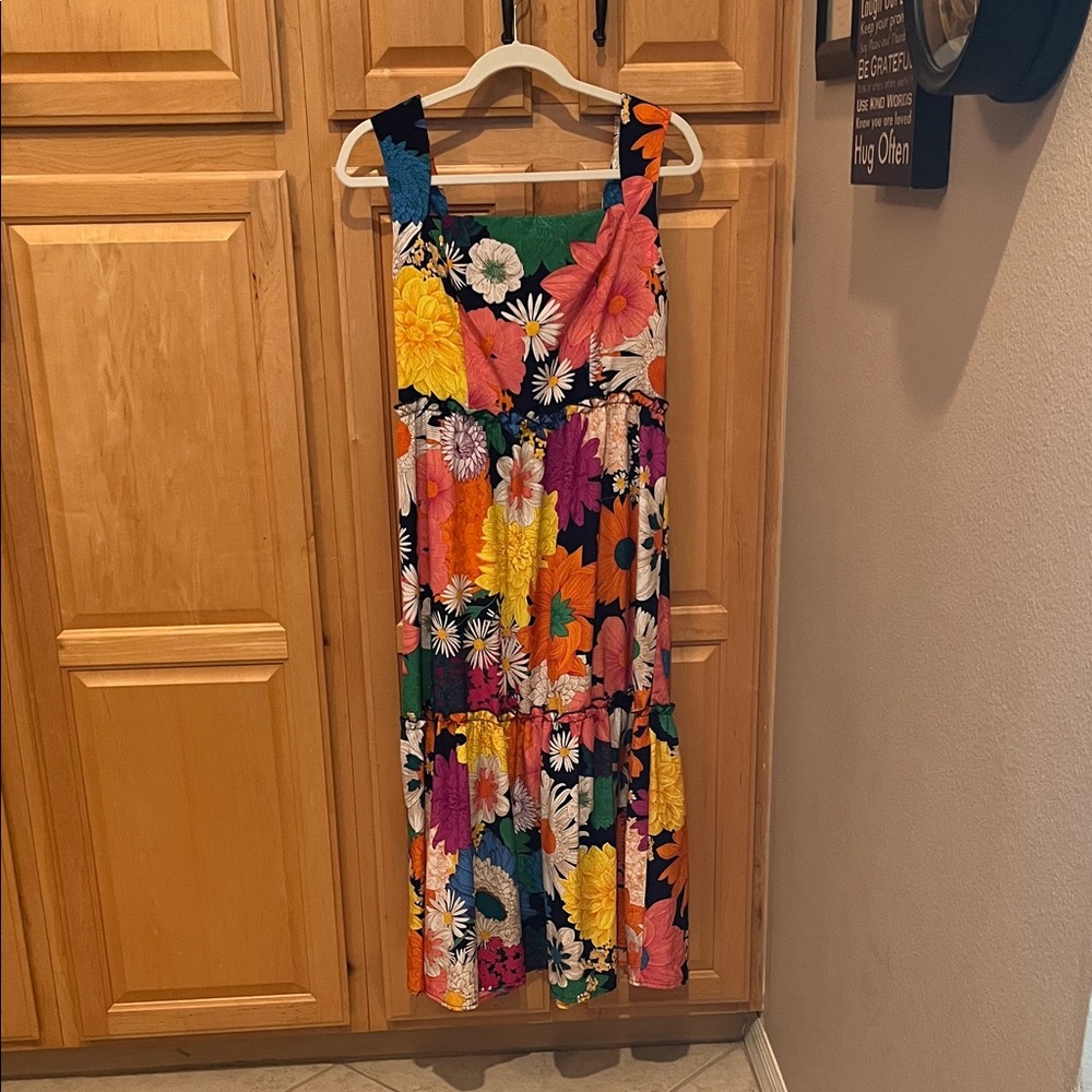 SHEIN Maxi Sundress Hawaiian Floral Dress - Multicolor